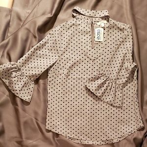 Meraki Polka Dot Blouse